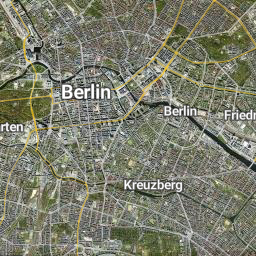 berlin wall aerial view